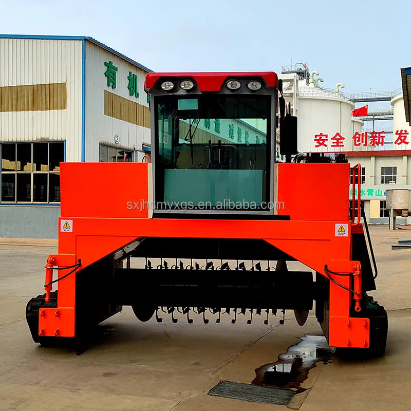 Dairy Farm Organic Fertilizer Making Machine Self-propelled Compost Turner Machine for Big Plant