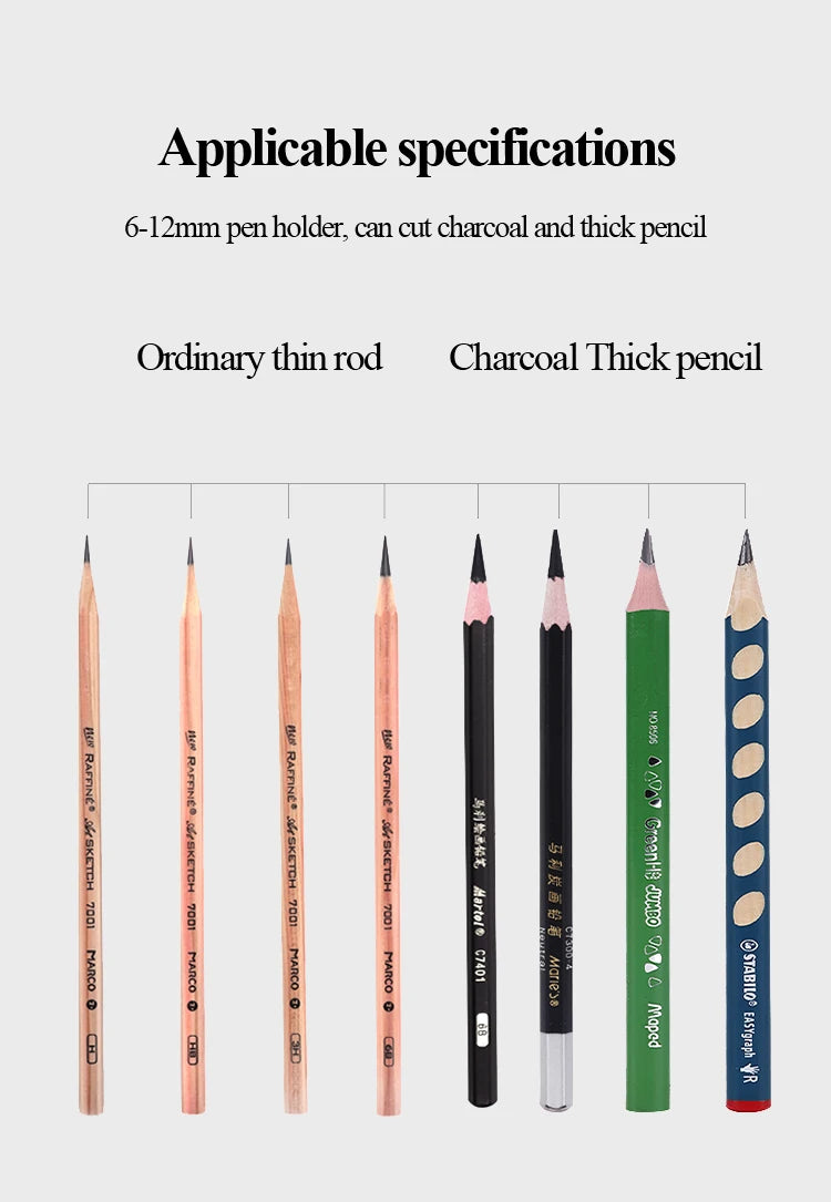 Tenwin Automatic Electric Pencil Sharpener For Colored Pencils Sharpen Mechanical Office School Supplies Stationery Free Ship - Shoppiline