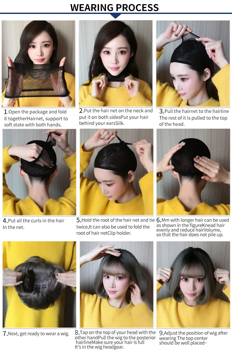 7JHH WIGS Popular Brown Ash Long Deep Wave Hair Lolita Wigs With Bangs Synthetic Wig For Women Fashion Thick Curls Wigs Girl