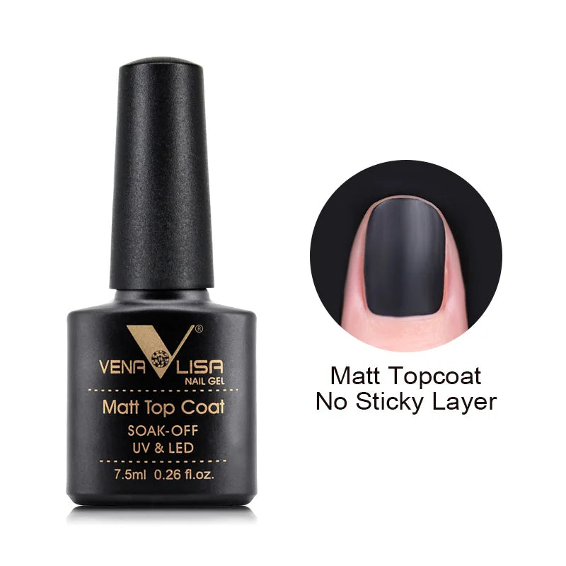 Venalisa 7.5ml Nail Gel Polish 60 Color Glitter Color Nail Varnish For Nail Art Manicure Top Coat Soak Off Enamel UV Gel Varnish