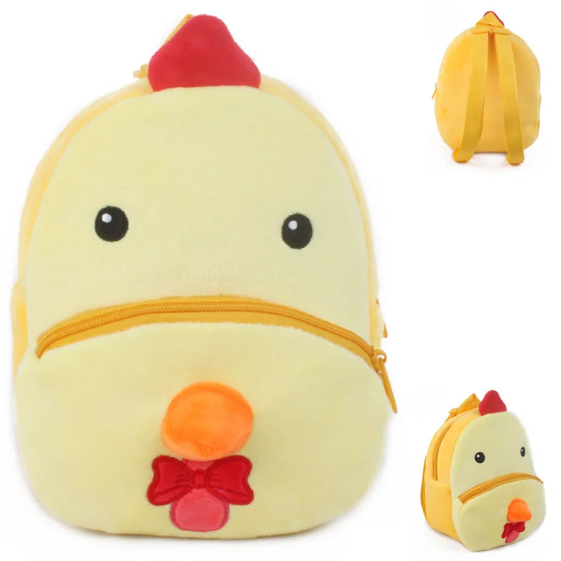 Cute Baby Child Plush Backpacks Small Bag Cute Soft Cartoon Animal School Bag 1-2.5 Years