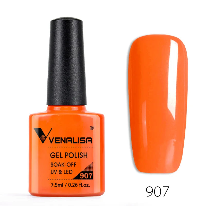 Venalisa 7.5ml Nail Gel Polish 60 Color Glitter Color Nail Varnish For Nail Art Manicure Top Coat Soak Off Enamel UV Gel Varnish