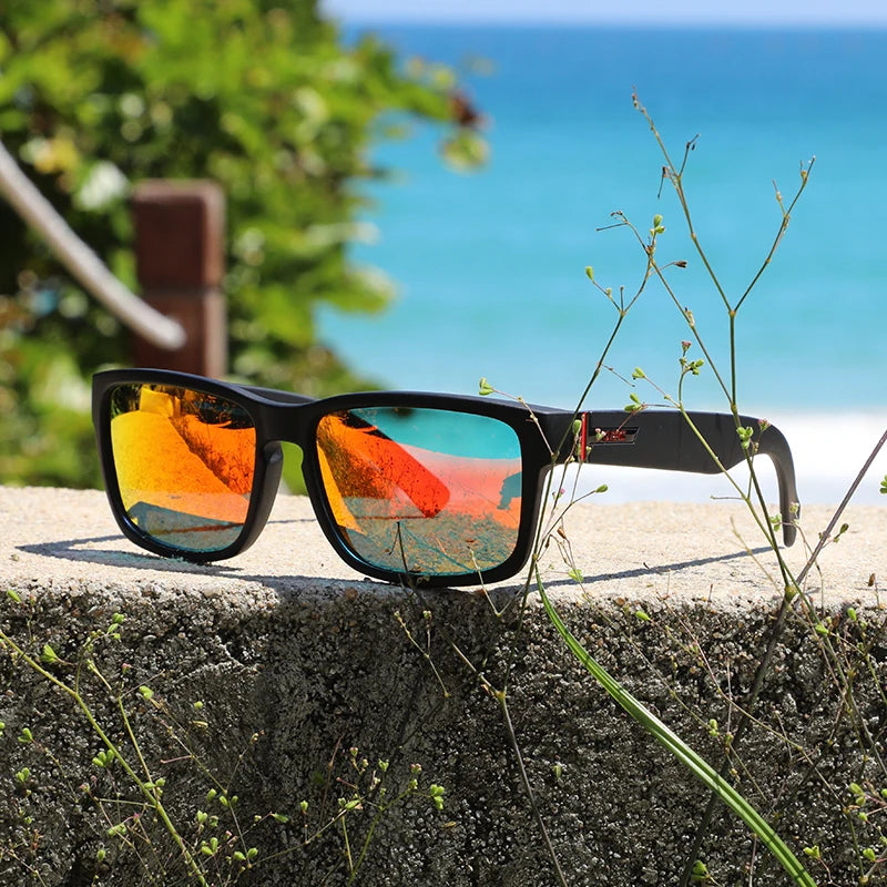 KDEAM Revamp Of Sport Men Sunglasses Polarized Shockingly Colors Sun Glasses Outdoor Driving Photochromic Sunglass With Box