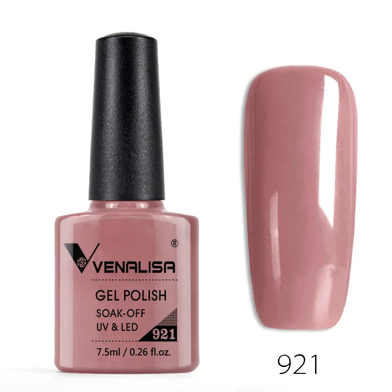 Venalisa 7.5ml Nail Gel Polish 60 Color Glitter Color Nail Varnish For Nail Art Manicure Top Coat Soak Off Enamel UV Gel Varnish