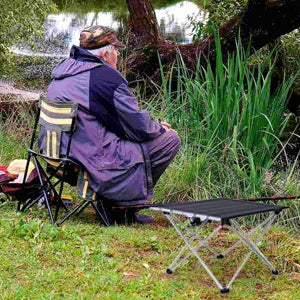 Table de camping pliante portable ultralégère, bureau de dîner extérieur pliable en alliage d'aluminium haute résistance pour fête de jardin, pique-nique, barbecue