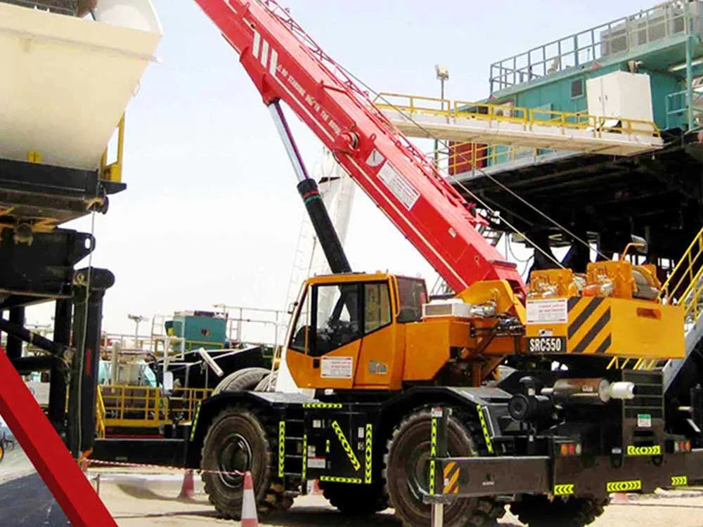 China 120 Ton Rough Terrain Truck Crane SRC1200 With Low Maintenance Cost to Botswana