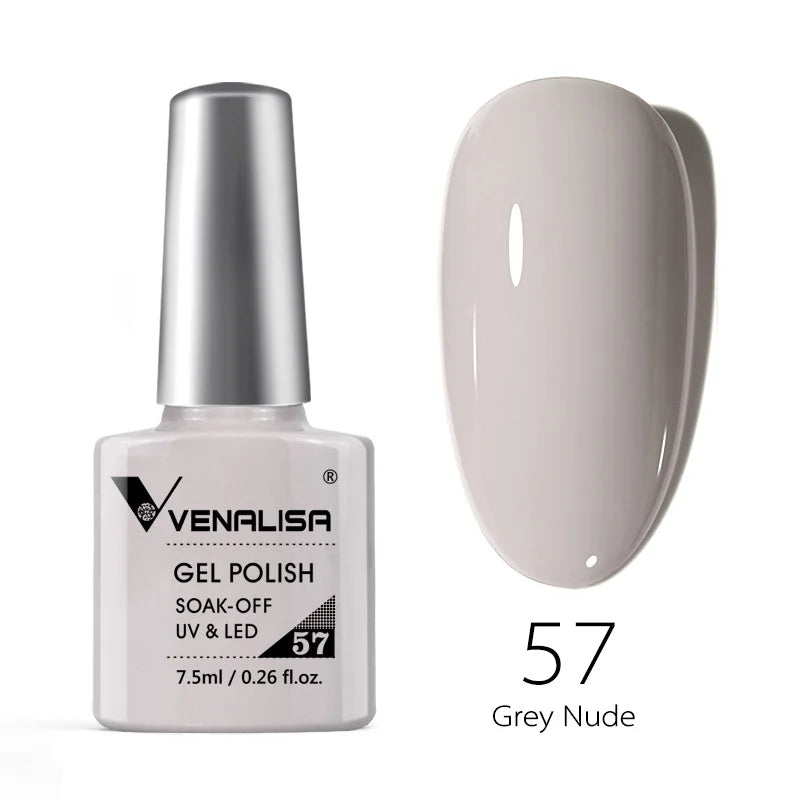 Venalisa 7.5ml Nail Gel Polish 60 Color Glitter Color Nail Varnish For Nail Art Manicure Top Coat Soak Off Enamel UV Gel Varnish