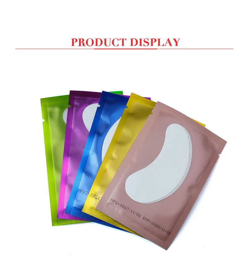 50/500/1000 Stück Hydrogel-Pads für Wimpernverlängerung, Unteraugenpads, Wimpernsticker, Tools, Großhandel LAUKISS