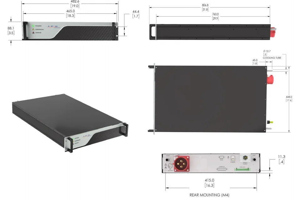 IPG Laser Source YLR-3000-u-k Fiber Laser Equipment Parts for Cutting Steel with Good Price