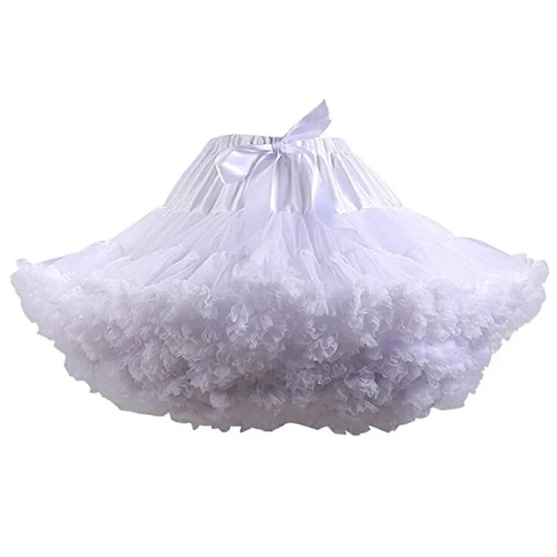 Neue Ankunft Petticoats Hochzeit Braut Krinoline Damen Mädchen Unterrock für Party Weiß Blau Schwarz Ballett Tanz Rock Tutu