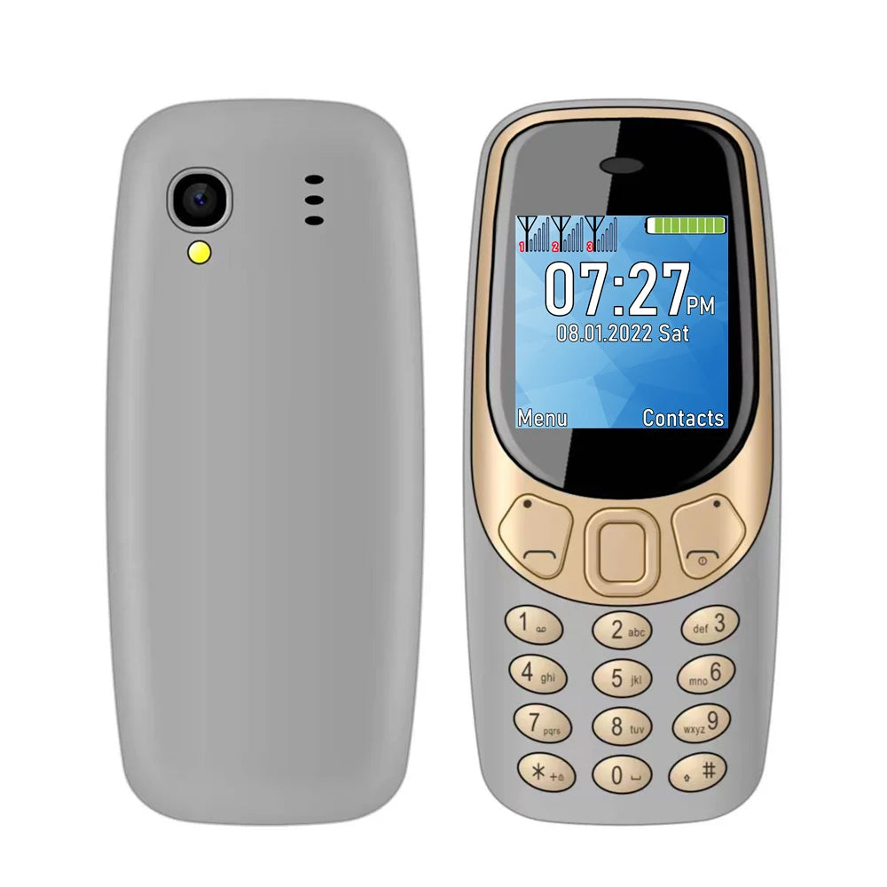 SERVO Small Mobile Phone Bluetooth Dialer Magic voice Low Radiation Telephone Call Recording 2/3 SIM GSM Unlocked Mini Cellphone - Shoppiline