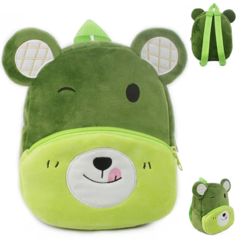 Cute Baby Child Plush Backpacks Small Bag Cute Soft Cartoon Animal School Bag 1-2.5 Years