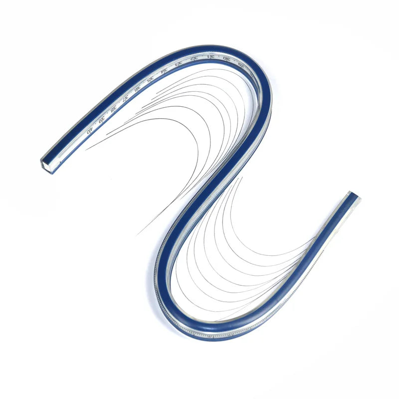 Flexible Curve Ruler Drafting Drawing Tool Serpentine Plastic School office supplies 30cm 40cm 50cm 60cm