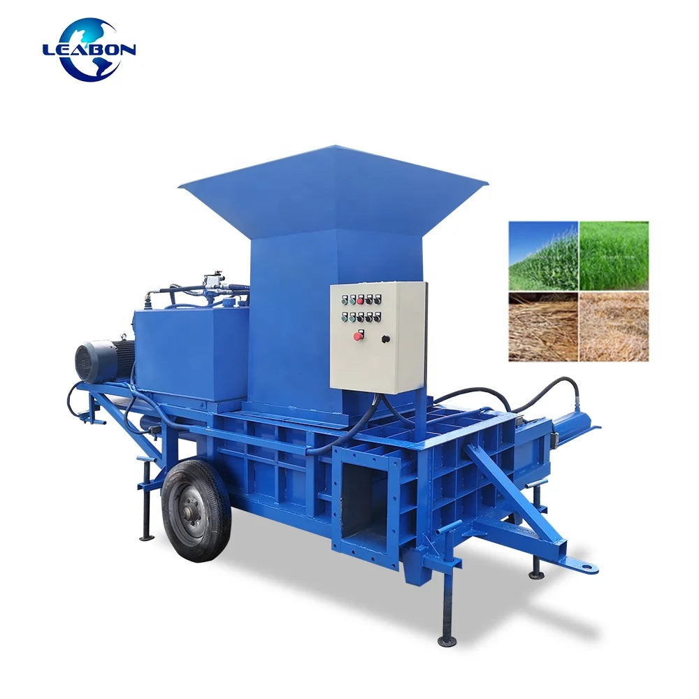 Mobile Farmland Straw Grass Corn Stalk Baler Storage Mini Maize Baler Smash Straw Sawdust Silage Baler Machine