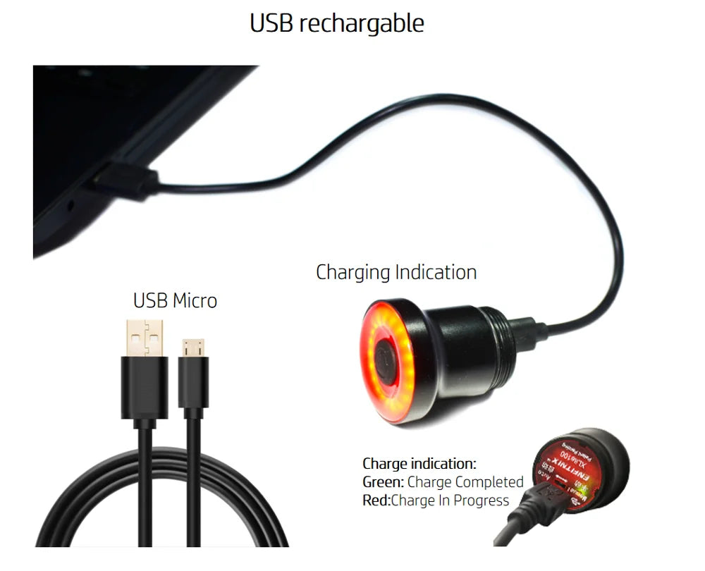 Skateboard Xlite100 Light Warning LED Lights Waterproof USB Rechargeable Night Warning Lamp 2 Pcs For Longboard Electric Scooter - Shoppiline