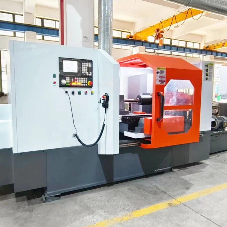 Automatic CNC Inclined Heavy Duty Power Sheet Tube Spinning Machine Wheel Number Lathes Rotary Forming Equipment