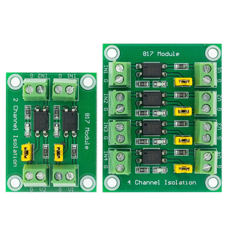 PC817 2/4/8 Channel Optocoupler Isolation Board Voltage Converter Adapter Module 3.6-30V Driver Photoelectric Isolated Module