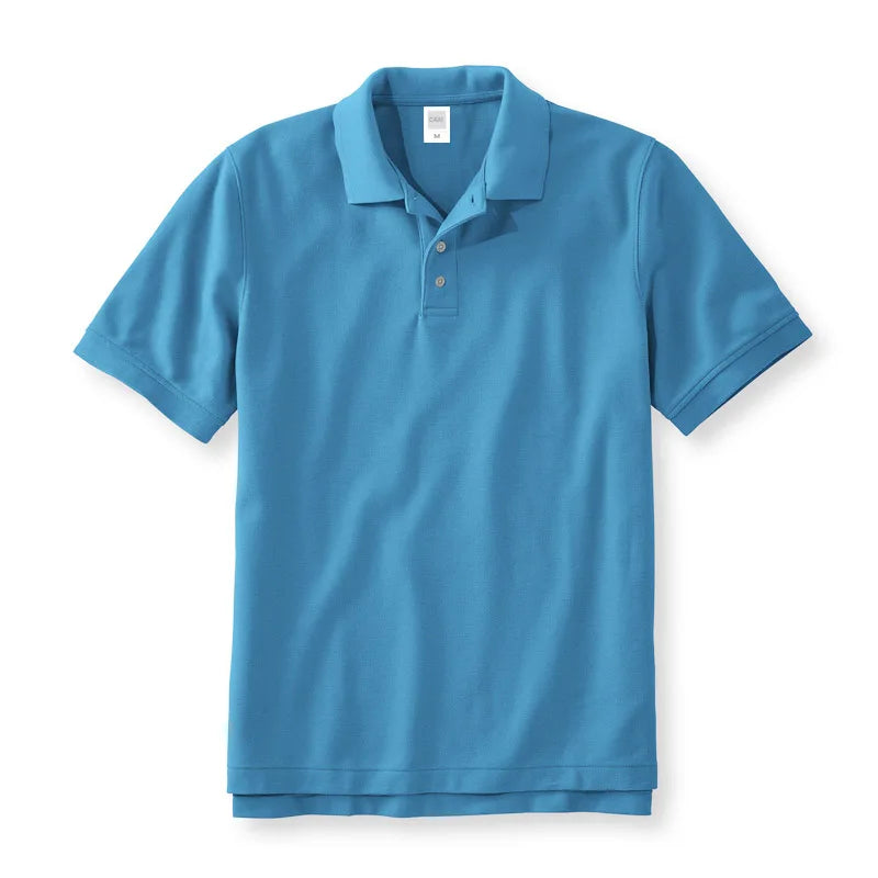 100 Cotton Polo Shirt Men,Light luxury Brand PoloShirt,Summer Short Sleeve Tee Shirt Fashion Tops Quality Clothes Golf Wear - Shoppiline