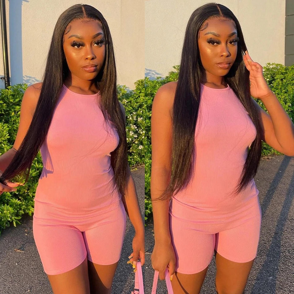 HD Lace Front Echthaarperücken Glatt 13x4 13x6 Transparente Lace Frontal Echthaarperücken Vorgezupft HD Lace Perücken für Frauen