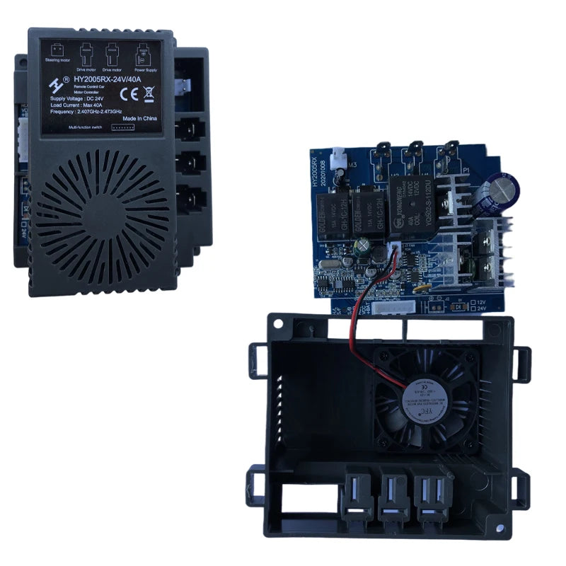 Hollicy HY2025RX-SE-12V HY2005RX RXZ 24V High-Power Children Electric Ride on Car Remote Control Box Unit Receiver Motherboard - Shoppiline