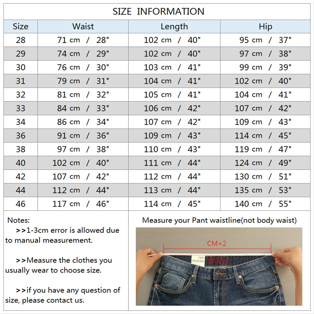 Mens Pants Cotton Casual  Stretch male trousers man long Straight High Quality 4 color Plus size pant suit  42 44 46 - Shoppiline