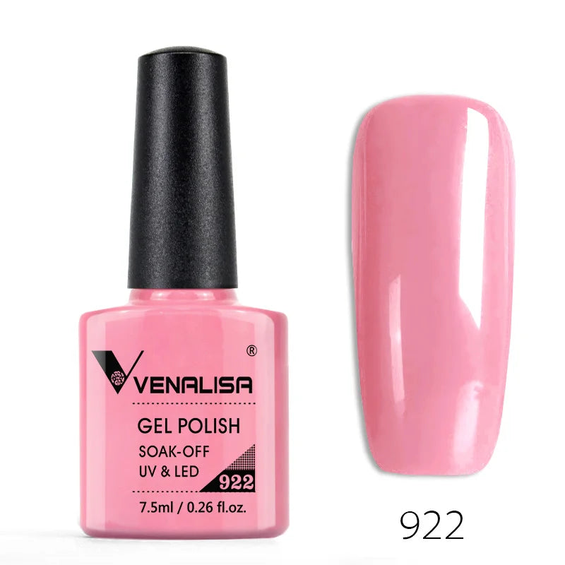 Venalisa 7.5ml Nail Gel Polish 60 Color Glitter Color Nail Varnish For Nail Art Manicure Top Coat Soak Off Enamel UV Gel Varnish