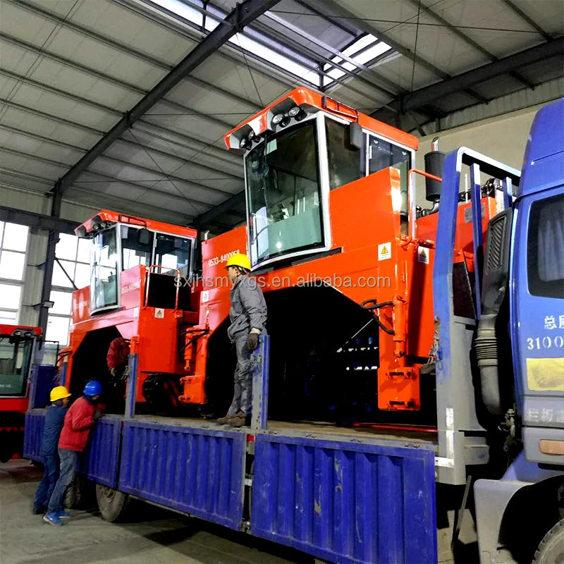 Dairy Farm Organic Fertilizer Making Machine Self-propelled Compost Turner Machine for Big Plant