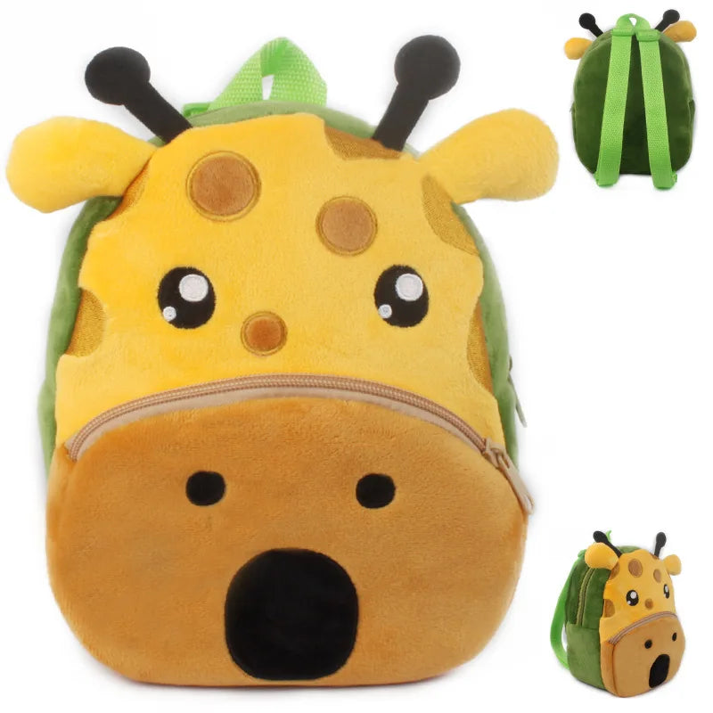 Cute Baby Child Plush Backpacks Small Bag Cute Soft Cartoon Animal School Bag 1-2.5 Years