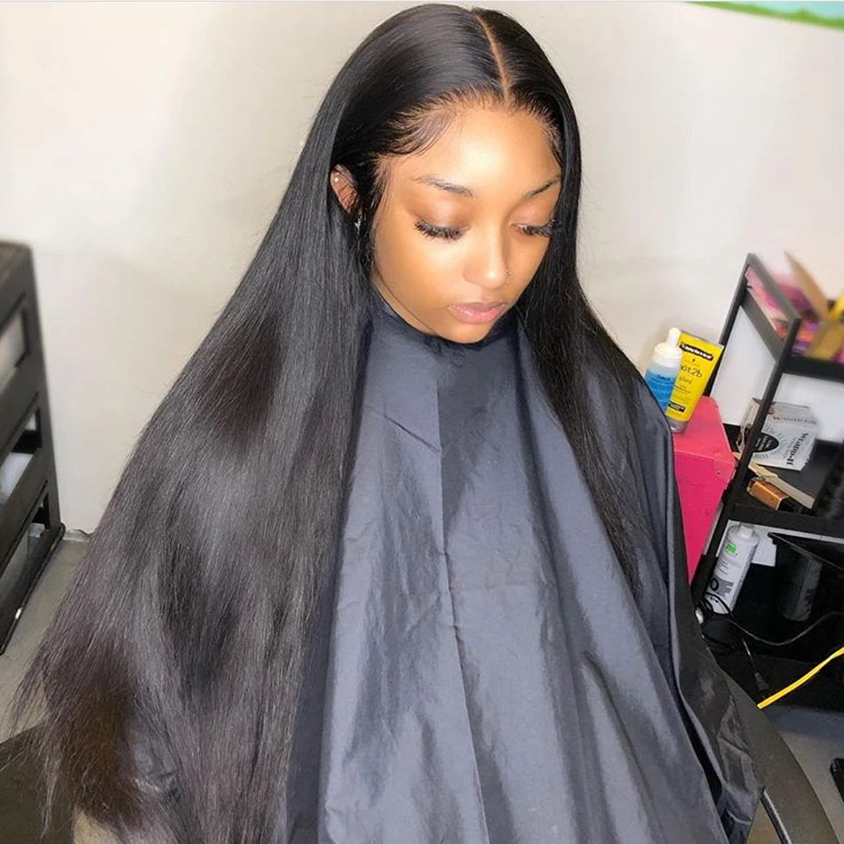 HD Lace Front Echthaarperücken Glatt 13x4 13x6 Transparente Lace Frontal Echthaarperücken Vorgezupft HD Lace Perücken für Frauen