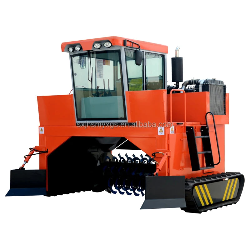 Dairy Farm Organic Fertilizer Making Machine Self-propelled Compost Turner Machine for Big Plant