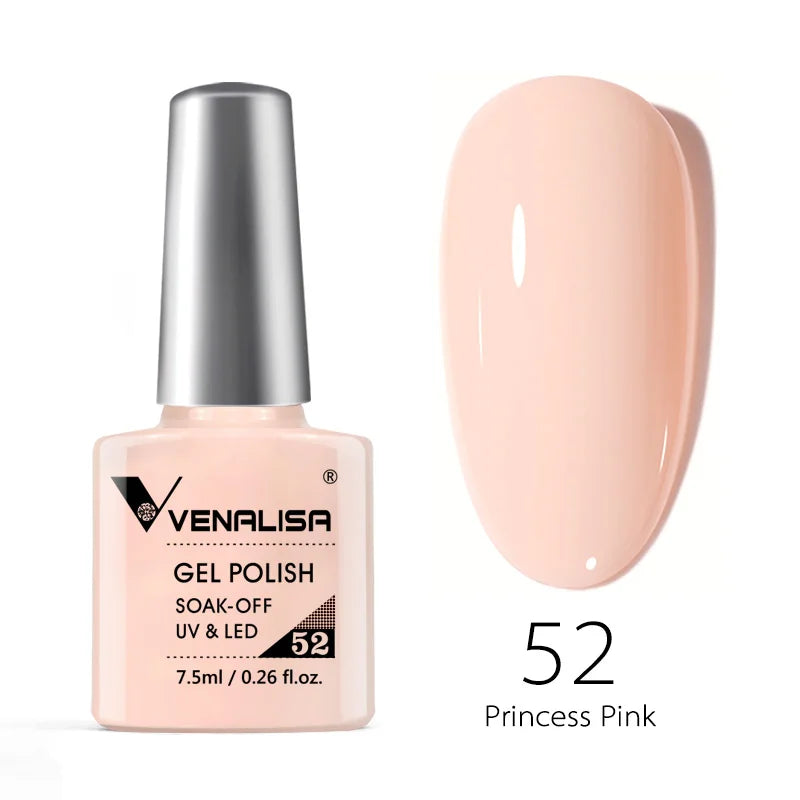 Venalisa 7.5ml Nail Gel Polish 60 Color Glitter Color Nail Varnish For Nail Art Manicure Top Coat Soak Off Enamel UV Gel Varnish