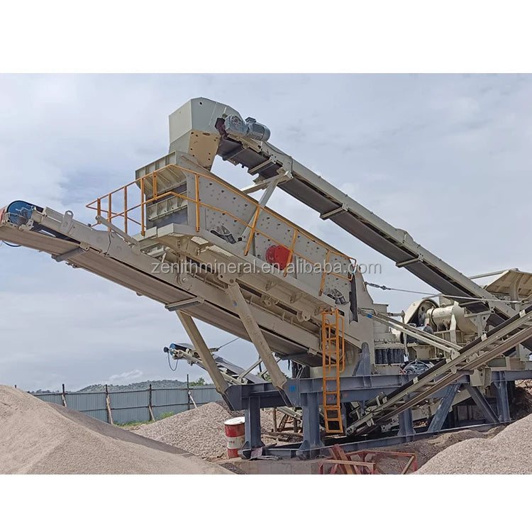 Low Price Portable Gold Iron Ore Crushing Machine Concrete Construction Waste Gravel Rock Stone Crusher Mobile Crusher Plant