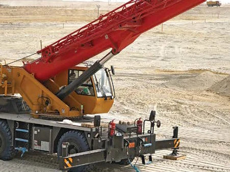 China 120 Ton Rough Terrain Truck Crane SRC1200 With Low Maintenance Cost to Botswana
