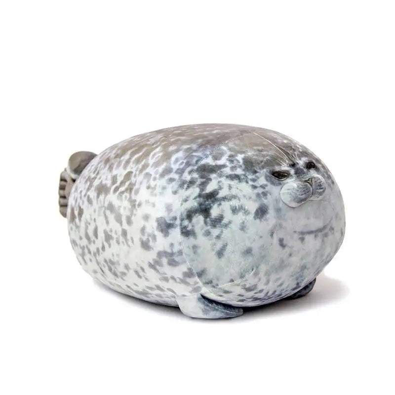 Wütendes Blob-Robben-Kissen, pummeliges 3D-Neuheiten-Seelöwen-Plüschtier, Babyschlaf-Wurfkissen, Geschenke für Kinder Mädchen