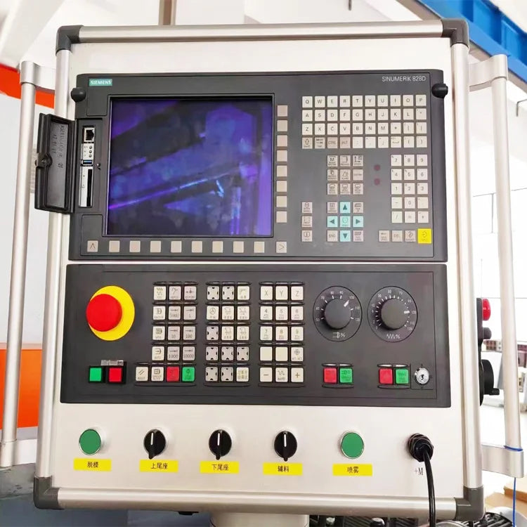 Automatic CNC Inclined Heavy Duty Power Sheet Tube Spinning Machine Wheel Number Lathes Rotary Forming Equipment