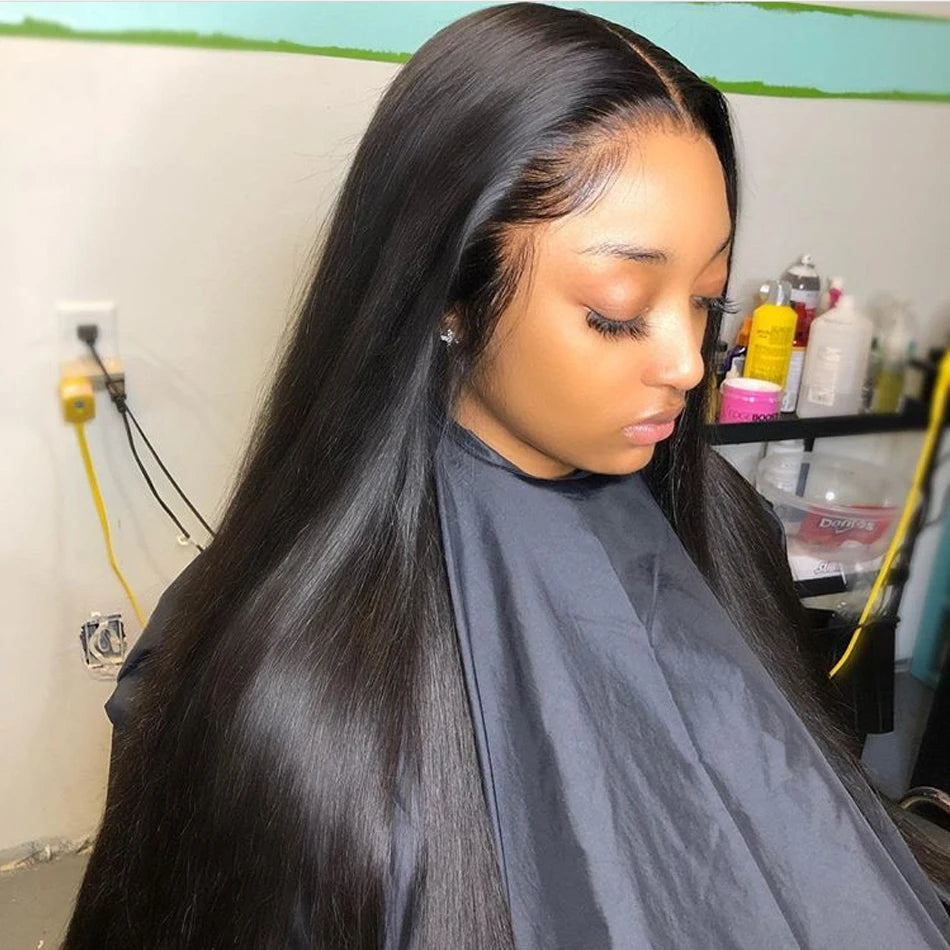 HD Lace Front Echthaarperücken Glatt 13x4 13x6 Transparente Lace Frontal Echthaarperücken Vorgezupft HD Lace Perücken für Frauen