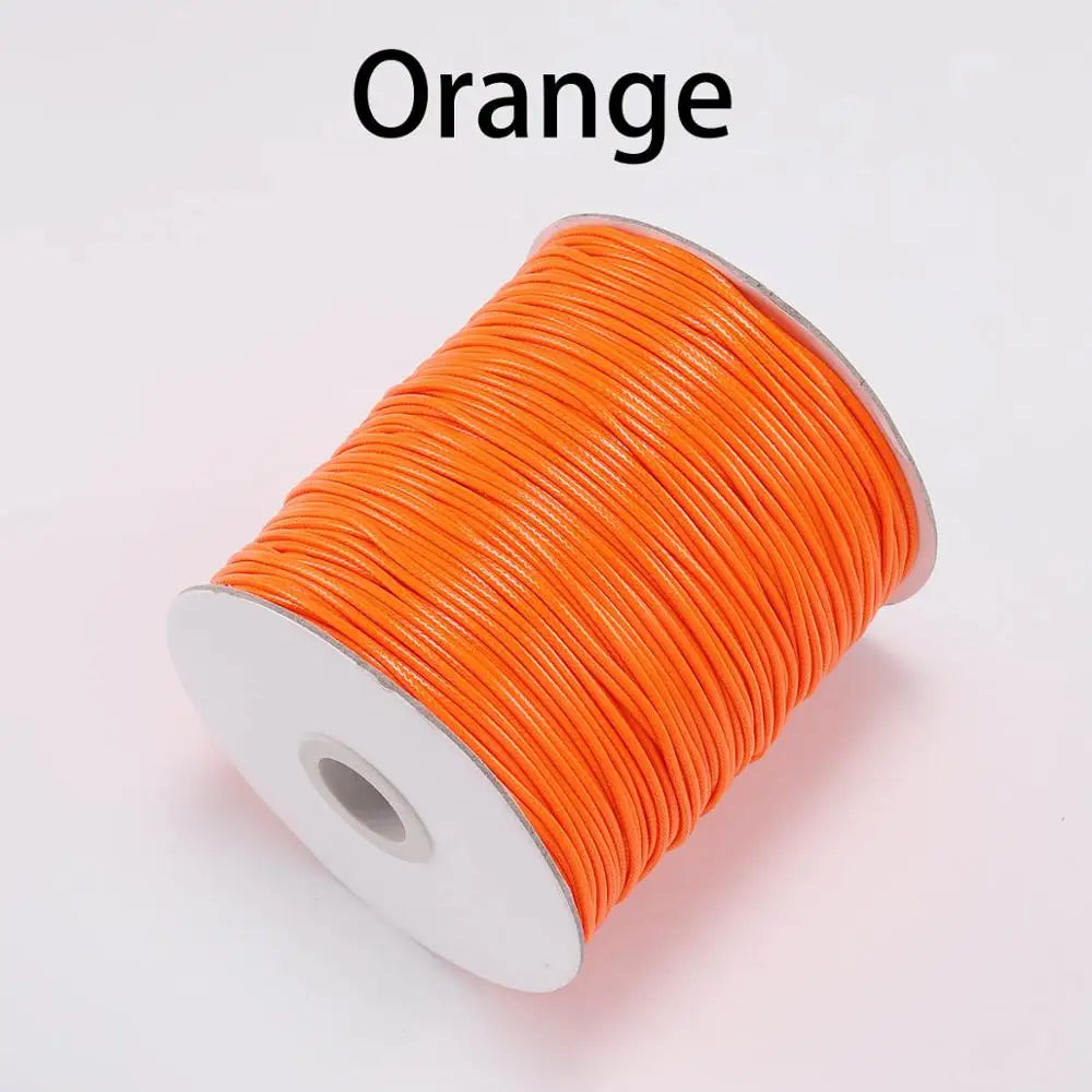 10m/lot Korean Waxed Cotton Cord Waxed Thread Cord String Strap Necklace Rope Bead For DIY Bracelet For Jewelry Making  Findings