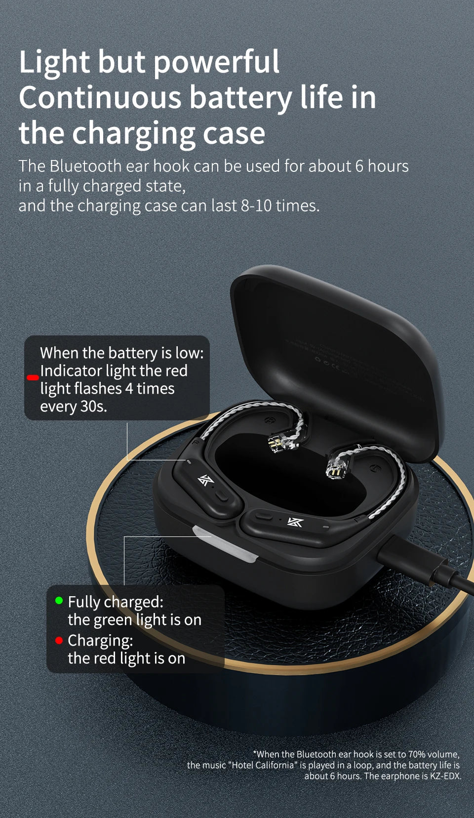 KZ AZ09  Bluetooth 5.2 HD Bluetooth Module Wireless Upgrade Cable HIFI Wireless Ear Hook Connector With Charging Case S2 Z1 S1