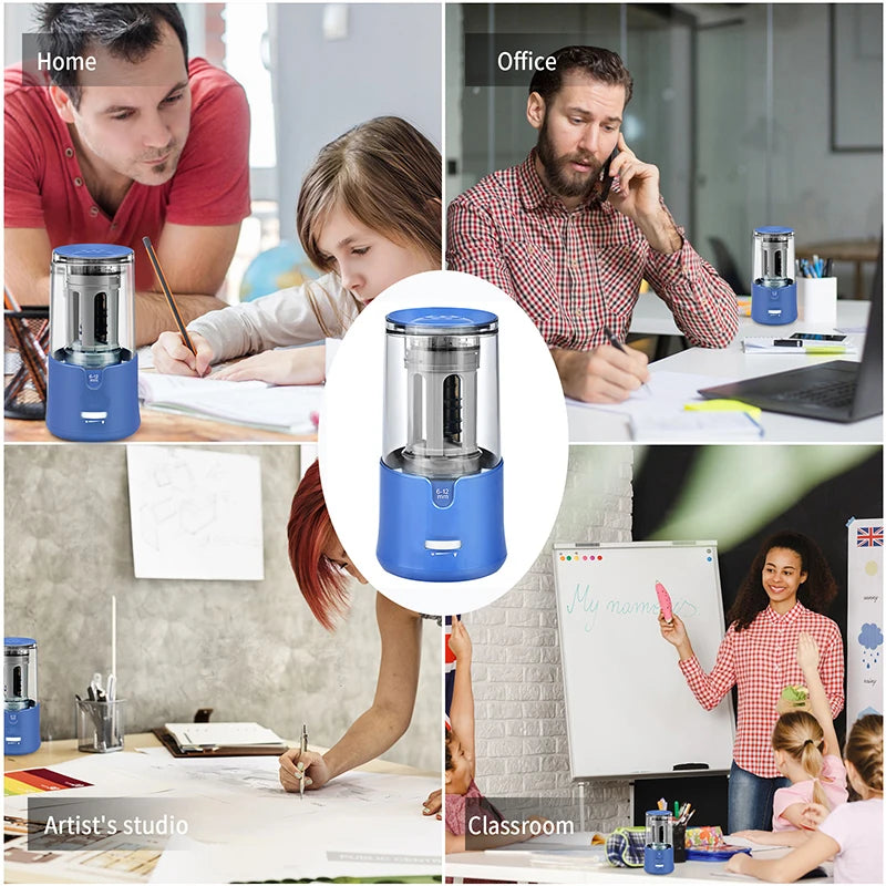 Tenwin Automatic Electric Pencil Sharpener For Colored Pencils Sharpen Mechanical Office School Supplies Stationery Free Ship - Shoppiline