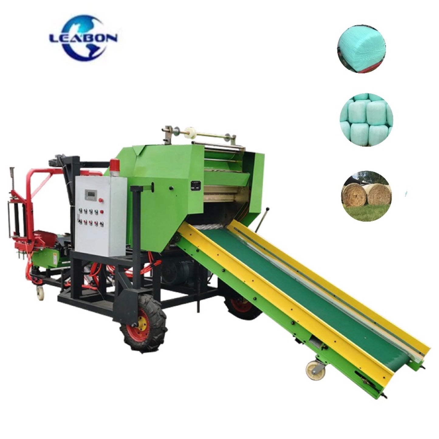 Mobile Farmland Straw Grass Corn Stalk Baler Storage Mini Maize Baler Smash Straw Sawdust Silage Baler Machine