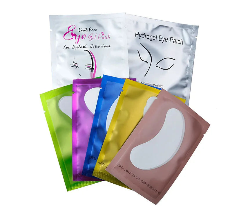 50/500/1000 Stück Hydrogel-Pads für Wimpernverlängerung, Unteraugenpads, Wimpernsticker, Tools, Großhandel LAUKISS