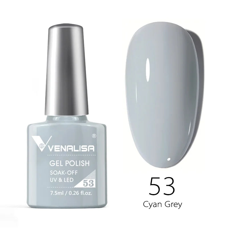 Venalisa 7.5ml Nail Gel Polish 60 Color Glitter Color Nail Varnish For Nail Art Manicure Top Coat Soak Off Enamel UV Gel Varnish