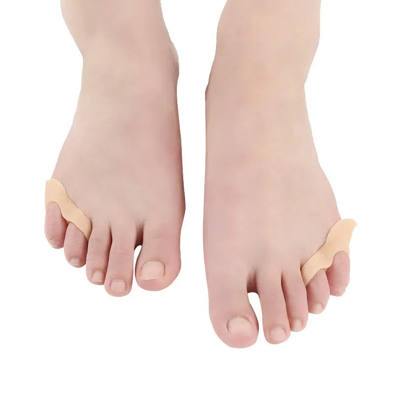 2pcs=1pair Hallux Valgus Silicone Corrector Gel Foot Care Toe Separator Little Finger Protector Bunion Straightener Pedicure