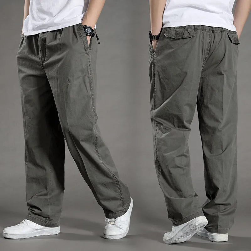 Herren Cargo Hose Sommer Frühling Baumwolle Arbeitskleidung Neu Übergröße 6XL Casual Klettern Jogginghose Sweathose Hombre Herbst Hose