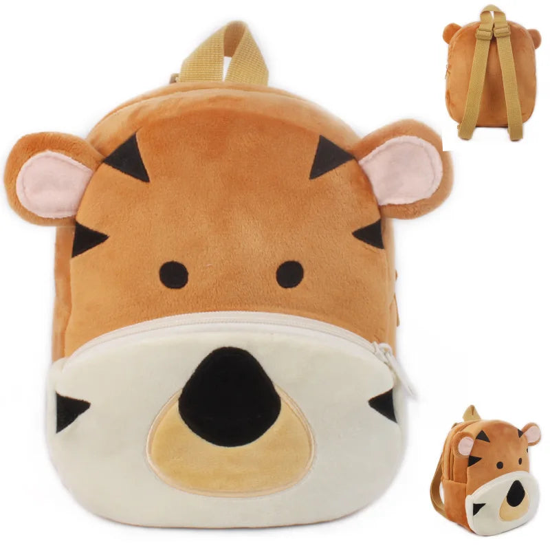 Cute Baby Child Plush Backpacks Small Bag Cute Soft Cartoon Animal School Bag 1-2.5 Years