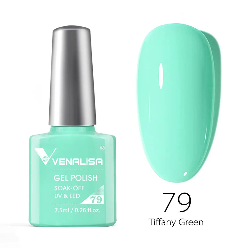 Venalisa 7.5ml Nail Gel Polish 60 Color Glitter Color Nail Varnish For Nail Art Manicure Top Coat Soak Off Enamel UV Gel Varnish