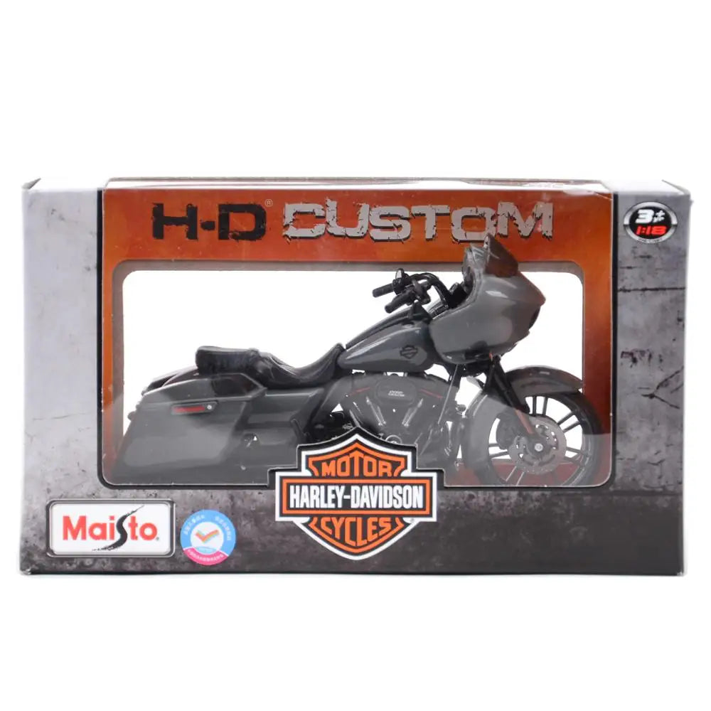 Maisto 1:18 Harley Davidson 2022 Fat Bob 114 Die Cast Vehicles Collectible Hobbies Motorcycle Model Toys - Shoppiline