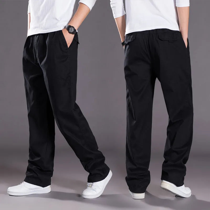 Herren Cargo Hose Sommer Frühling Baumwolle Arbeitskleidung Neu Übergröße 6XL Casual Klettern Jogginghose Sweathose Hombre Herbst Hose