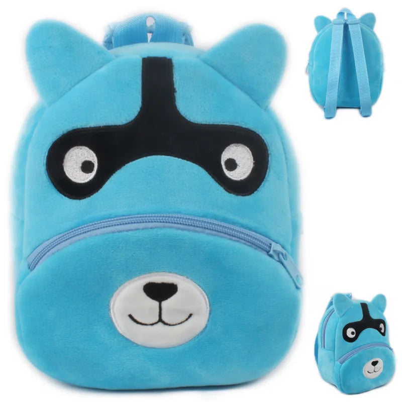 Cute Baby Child Plush Backpacks Small Bag Cute Soft Cartoon Animal School Bag 1-2.5 Years