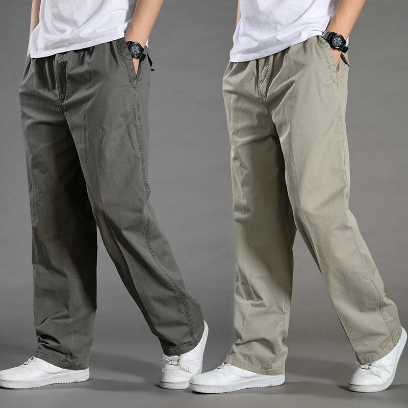 Herren Cargo Hose Sommer Frühling Baumwolle Arbeitskleidung Neu Übergröße 6XL Casual Klettern Jogginghose Sweathose Hombre Herbst Hose